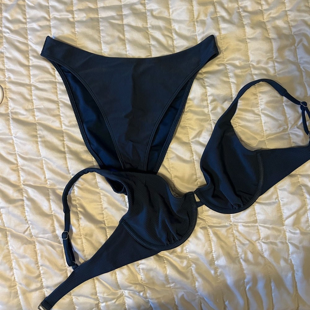 Navy Blue Bikini Top